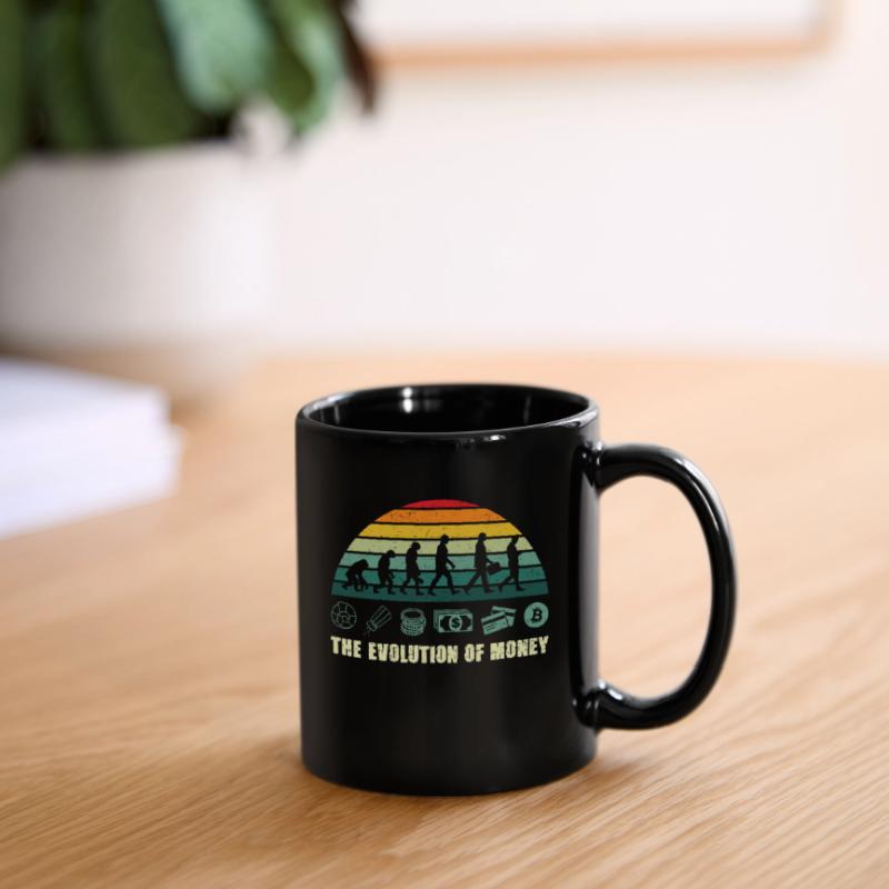 L’évolution de l’argent BTC Bitcoin Crypto Mug uni