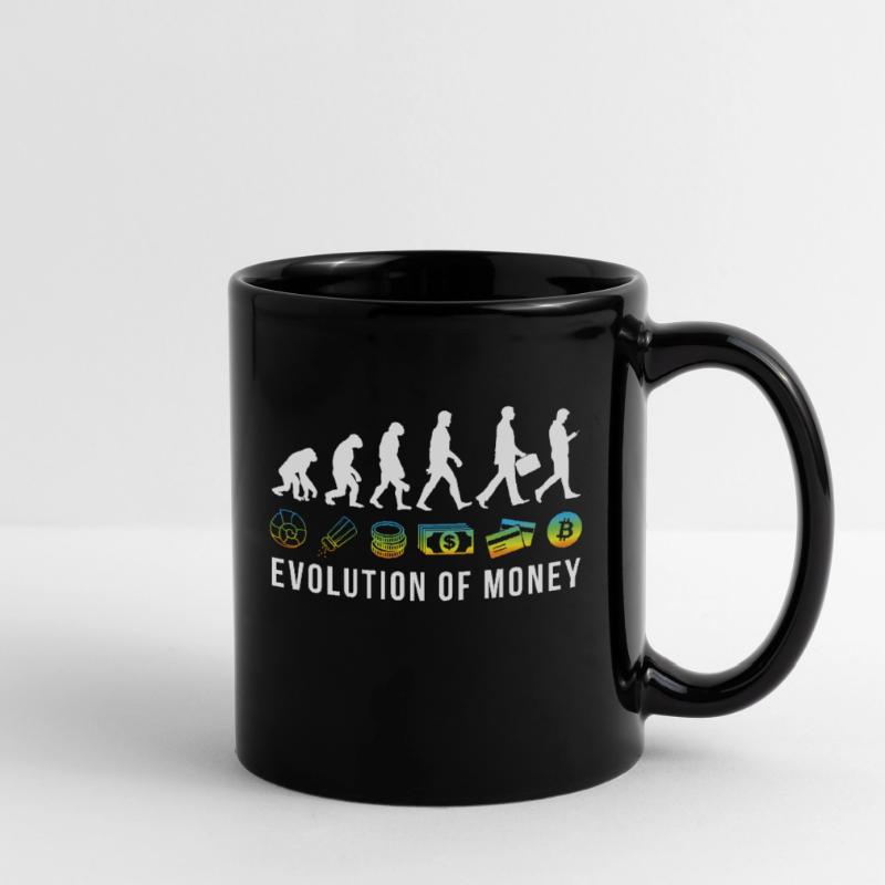 Crypto Bitcoin L’évolution de l’argent Mug uni
