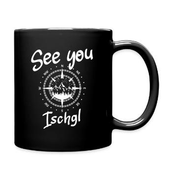 Ischgl Skifahren Tirol Snowboarden Österreich - Tasse einfarbig - Schwarz - Rechts