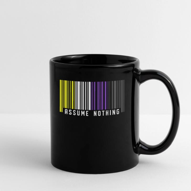 Nonbinary | Non-Binary Pride Barcode Flag Full Colour Mug