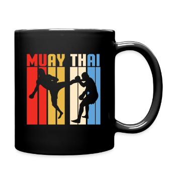 Muay Thai Thai Boxing Kickboxing Boxing MMA Gift - Full Colour Mug - black - Right