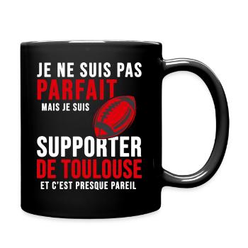 supporter rugby stade toulouse humour club TS - Mug uni - noir - Droite