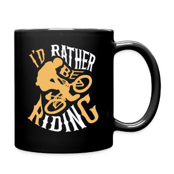 Mountain bike Design for a Mountain biker - Full Colour Mug - black - Right