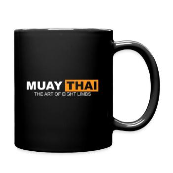 Muay Thai Thai Boxing Kickboxing Boxing MMA Gift - Full Colour Mug - black - Right
