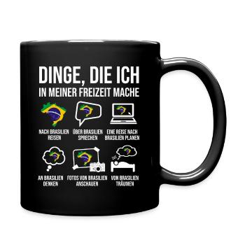 Brasilien Reise Heimatland Brasilien Brasilianer - Tasse einfarbig - Schwarz - Rechts