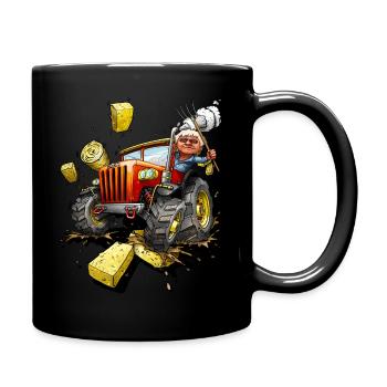 Tracteur Agriculteur Farm Country Life Cadeau - Mug uni - noir - Droite