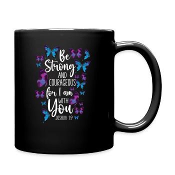 Christian Bible Verse Quote - Tasse einfarbig - Schwarz - Rechts