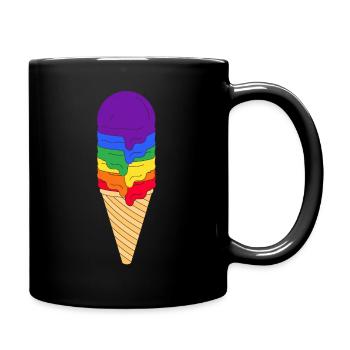 LGBTQ Ice Cream - Full Colour Mug - black - Right
