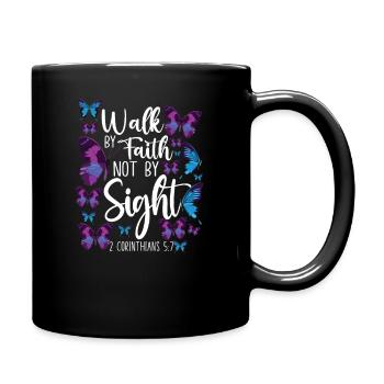 Christian Bible Verse Quote - Tasse einfarbig - Schwarz - Rechts