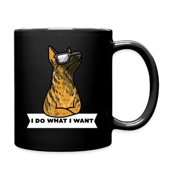 Hollandse Herdershond Berger hollandais - Mug uni - noir - Droite