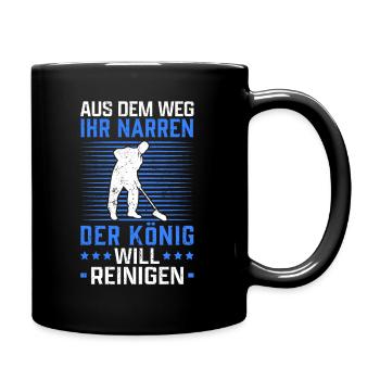 Gebäudereiniger aus dem Weg Fensterputzer - Tasse einfarbig - Schwarz - Rechts