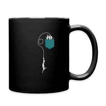 Bungee Jumping Brusttasche - Bungee Jumpers - Tasse einfarbig - Schwarz - Rechts