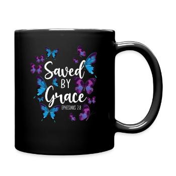 Christian Bible Verse Quote - Tasse einfarbig - Schwarz - Rechts