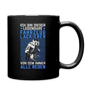 Dieser legendäre Fahrzeuglackierer Lackierer - Tasse einfarbig - Schwarz - Rechts