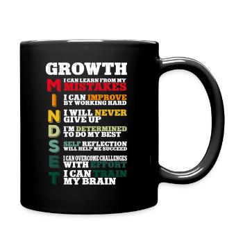 Teacher Growth Mindset - Full Colour Mug - black - Right