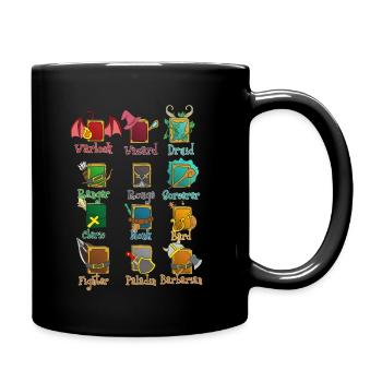 Rollenspiel RPG Roleplay Pen & Paper - Tasse einfarbig - Schwarz - Rechts