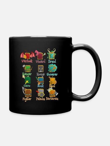Rollenspiel RPG Roleplay Pen & Paper - Tasse einfarbig - Schwarz
