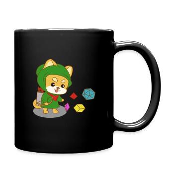 Rollenspiel RPG Roleplay Pen & Paper - Tasse einfarbig - Schwarz - Rechts