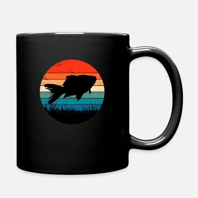 Fischzucht Fisch Aquarium Aquaristik Geschenk - Tasse einfarbig - Schwarz