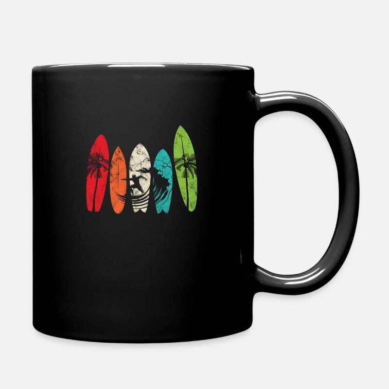 Surfen - Tasse einfarbig - Schwarz