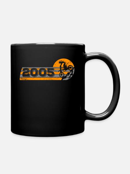 MOTOCROSS Pit-bike Jahrgang 2005 Geburtstag - Tasse einfarbig - Schwarz