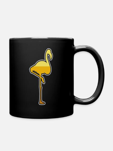 Flamingo Bird - Tasse einfarbig - Schwarz