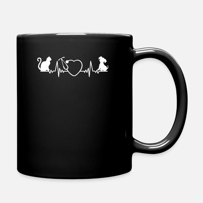 Tierarzt Tiere Tierärztin - Tasse einfarbig - Schwarz