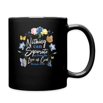 Christian Bible Verse Butterfly - Tasse einfarbig - Schwarz - Rechts