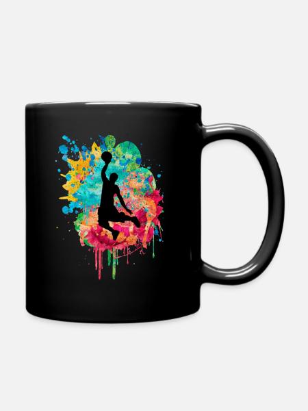 Basket-ball - Mug uni - noir