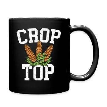 Crop Top Maisanbau Landwirtschaft Landwirtschaft - Tasse einfarbig - Schwarz - Rechts
