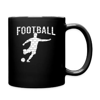 Football - Mug uni - noir - Droite