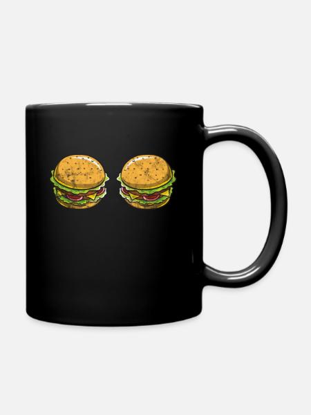 Burger - Mug uni - noir