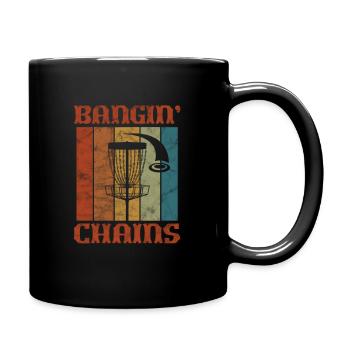 Disc Golf - Tasse einfarbig - Schwarz - Rechts