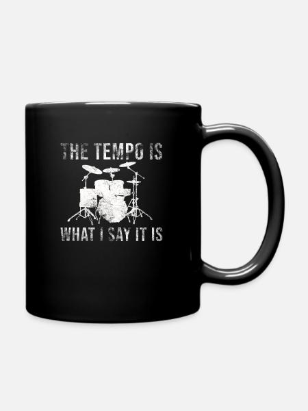 Batterie disant pour les batteurs - Mug uni - noir