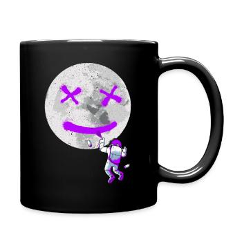 Graffiti Astronaut Street Art - Full Colour Mug - black - Right