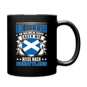 Schottland Stimmen Schottische Flagge Scotland - Tasse einfarbig - Schwarz - Rechts