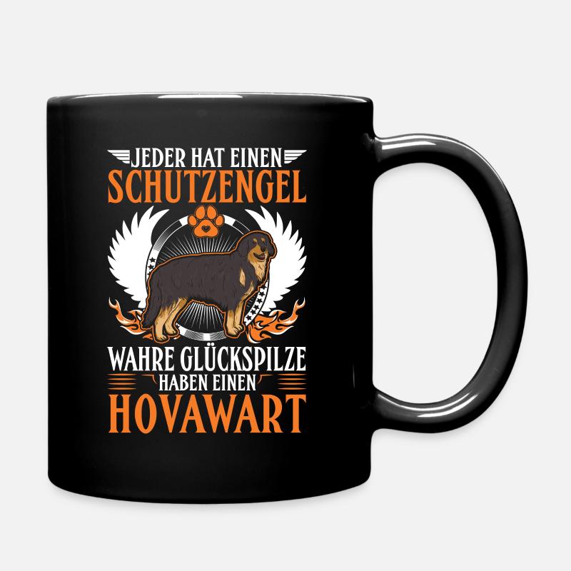 Hovawart Schutzengel - Tasse einfarbig - Schwarz