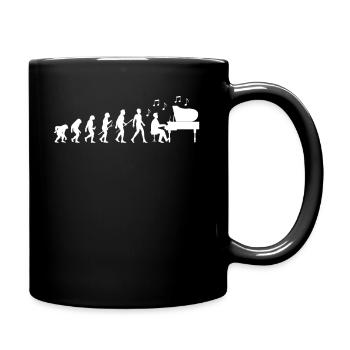 Pianist Evolution - Tasse einfarbig - Schwarz - Rechts
