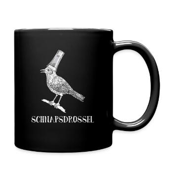 Schnapsdrossel Schnaps Party Alkohol Schnaps - Tasse einfarbig - Schwarz - Rechts