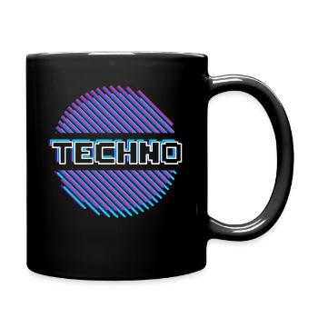 Musique Techno Raver Rave - Mug uni - noir - Droite