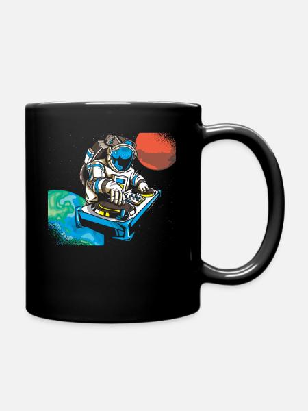Techno Astronaute Musique Raver - Mug uni - noir