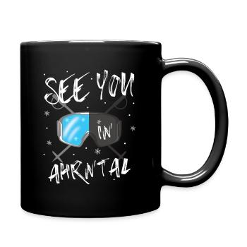 Ahrntal Snowboard Randonnée et ski - Mug uni - noir - Droite