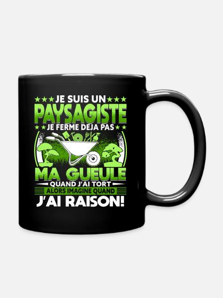 Paysagiste Paysagisme Paysagiste Aménagement - Mug uni - noir
