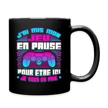 Gamer Gaming Drôle Jeux Vidéo - Mug uni - noir - Droite