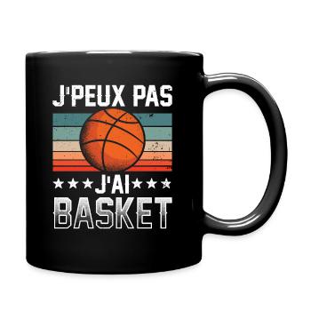 Joueur de Basket Basketball Basketteuse Basketeur - Mug uni - noir - Droite