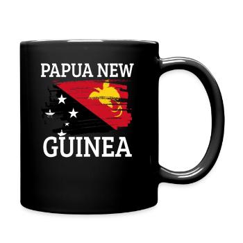 Papua Neuguinea - Tasse einfarbig - Schwarz - Rechts