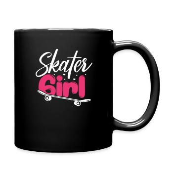 Skater Girl Skateboard Skate Skater Gift - Full Colour Mug - black - Right