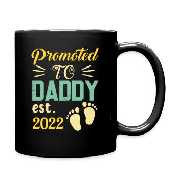 Promu papa 2022 papa à être, futur père - Mug uni - noir - Droite