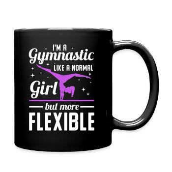 Gymnastik Sport Turnen Geschenk Handstand Akrobat - Tasse einfarbig - Schwarz - Rechts