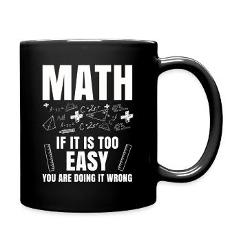 Mathematik Tshirt Professor Geometrie Algebra Pi - Tasse einfarbig - Schwarz - Rechts